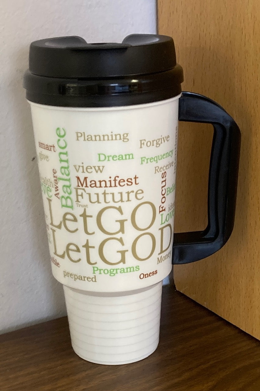 Let Go Let God Travel Mug