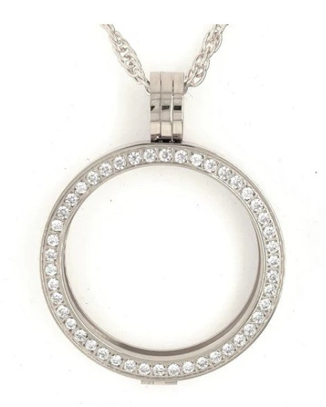 Crystallized Necklace Medallion Holder