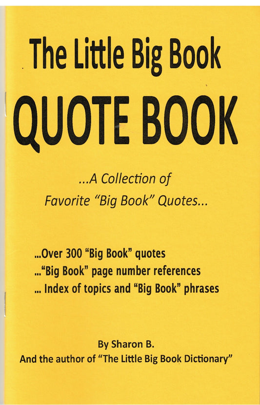 AA Little Big Book QUOTE book