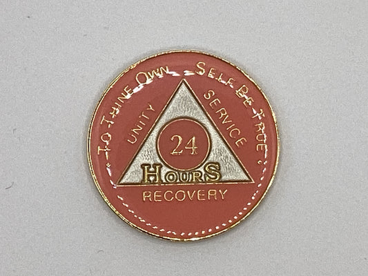 AA Anniversary Coins (Tri-Plate Pink)