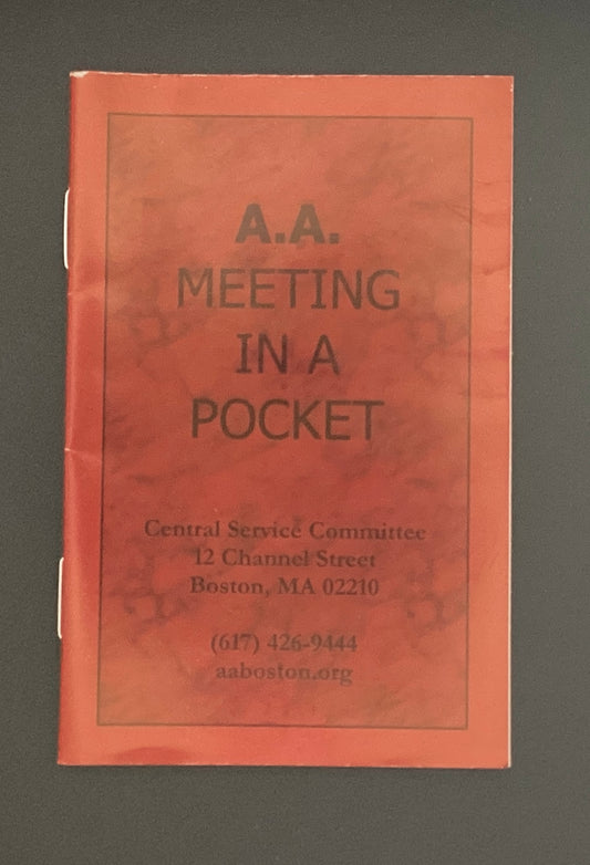 AA Meeting in a Pocket