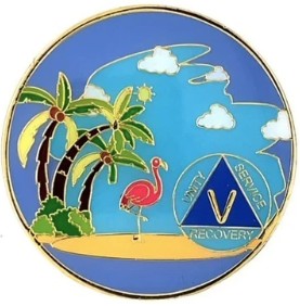 AA Anniversary Coin Flamingo Beach