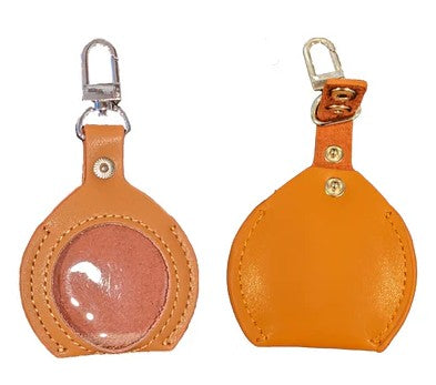 AA Coin Leather Keychain Holder for Sobriety Tokens