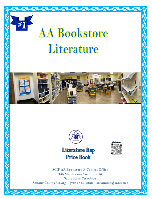 AA Bookstore Literature price booklet