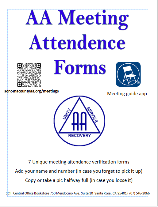 Meeting Attendance Forms Packet