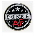 Sober "AF" Enamel Slogan Chip